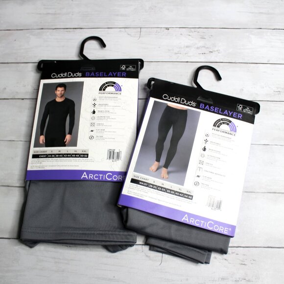 Cuddl Duds Men's Base Layer Shirt Pants Size S Heavyweight Long Johns - Picture 6 of 7